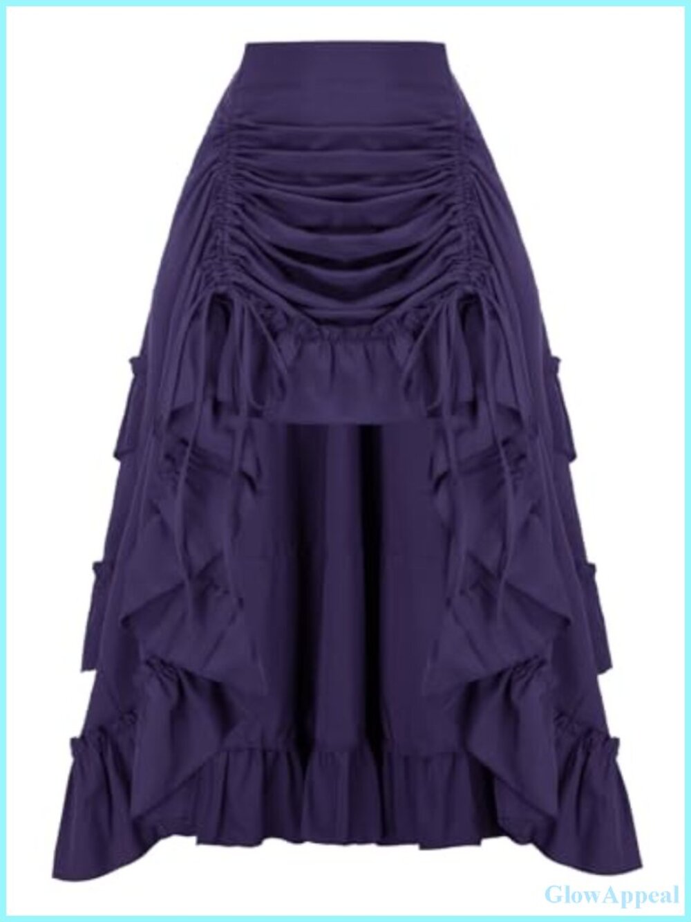 Scarlet Darkness Women Pirate Skirt High-Low Maxi Gothic A-Line
